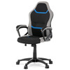 Dětská židle, houpací mechanismus, černá látka, KA-L611 BLUE