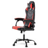 Herní křeslo, houpací mechanismus, červená ekokůže, KA-L626 RED