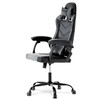 Herní křeslo, houpací mechanismus, šedá ekokůže, KA-L626 GREY