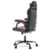 Herní křeslo, houpací mechanismus, červená ekokůže, KA-L626 RED