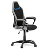 Dětská židle, houpací mechanismus, černá látka, KA-L611 BLUE