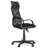 Kancelářská židle, houpací mechanismus, černá síťovina, KA-L601 BK