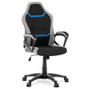 Dětská židle, houpací mechanismus, černá látka, KA-L611 BLUE