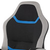 Dětská židle, houpací mechanismus, černá látka, KA-L611 BLUE