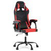 Herní křeslo, houpací mechanismus, červená ekokůže, KA-L626 RED