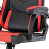 Herní křeslo, houpací mechanismus, červená ekokůže, KA-L626 RED