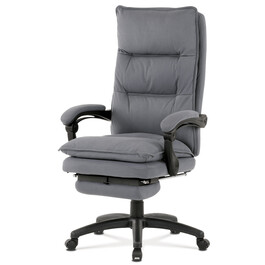 Kancelářské křeslo, výškově nastavitelná, šedá látka, KA-Y350 GREY