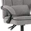 Kancelářské křeslo, houpací mechanismus, šedá látka, KA-Y362 GREY