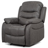 Polohovací křeslo, šedá, látka vintage, TV-4086 GREY