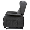 Polohovací křeslo, elektrické kabelové ovládání, šedá, látka, TV-1190 GREY2