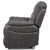 Polohovací křeslo, šedá, látka, TV-4086 GREY