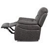 Polohovací křeslo, šedá, látka, TV-4086 GREY