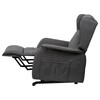Polohovací křeslo, elektrické kabelové ovládání, šedá, látka, TV-1190 GREY2