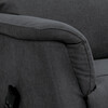 Polohovací křeslo, elektrické kabelové ovládání, šedá, látka, TV-1171 GREY2