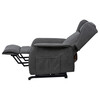 Polohovací křeslo, elektrické kabelové ovládání, šedá, látka, TV-1190 GREY2