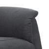Polohovací křeslo, elektrické kabelové ovládání, šedá, látka, TV-1171 GREY2
