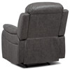 Polohovací křeslo, šedá, látka, TV-4086 GREY