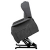 Polohovací křeslo, elektrické kabelové ovládání, šedá, látka, TV-1190 GREY2