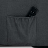 Polohovací křeslo, elektrické kabelové ovládání, šedá, látka, TV-1171 GREY2