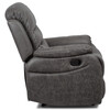 Polohovací křeslo, šedá, látka, TV-4086 GREY