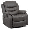 Polohovací křeslo, šedá, látka, TV-4086 GREY