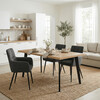 Jídelní židle, šedá, látka, DCH-P3146 GREY2