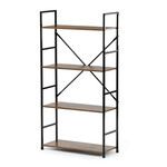 Regál, mdf, hnědá, GD-224 OLW