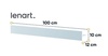 Lenart Concept Pro vnitřní police 100 cm bílá (CP-15)