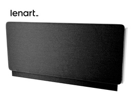 Polstrovaný záhlavník k posteli CP bílá 140 cm látka grafit