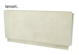 Polstrovaný záhlavník k posteli CP šedá 140 cm látka béžová