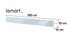 Lenart Concept Pro vnitřní police 100 cm bílá lesk (CP-15)