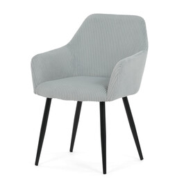 Jídelní židle, modrá, manšestrová látka, DCH-V4009 BLUE6