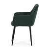 Jídelní židle, zelená, manšestrová látka, DCH-V4009 GRN6