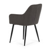 Jídelní židle, šedá, manšestrová látka, DCH-V4009 GREY6