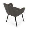 Jídelní židle, šedá, manšestrová látka, DCH-V4009 GREY6