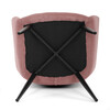 Jídelní židle, růžová, manšestrová látka, DCH-V4009 PINK6