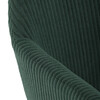 Jídelní židle, zelená, manšestrová látka, DCH-V4009 GRN6