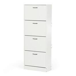 Botník, mdf, bílá, ABO-G1018 WT