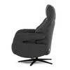 Relaxační křeslo, elektrické zabudované ovládání, šedá, látka, TV-B3973 GREY2
