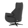 Relaxační křeslo, elektrické zabudované ovládání, šedá, látka, TV-B3973 GREY2