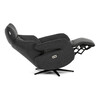 Relaxační křeslo, elektrické zabudované ovládání, šedá, látka, TV-B3973 GREY2