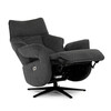 Relaxační křeslo, elektrické zabudované ovládání, šedá, látka, TV-B3973 GREY2