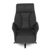 Relaxační křeslo, elektrické zabudované ovládání, šedá, látka, TV-B3973 GREY2