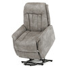 Polohovací křeslo, elektrické zabudované ovládání, šedá, látka vintage, TV-Q8575 GREY3