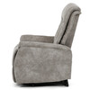 Polohovací křeslo, elektrické zabudované ovládání, šedá, látka vintage, TV-Q8575 GREY3