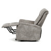 Polohovací křeslo, elektrické zabudované ovládání, šedá, látka vintage, TV-Q8575 GREY3