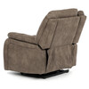 Polohovací křeslo, elektrické zabudované ovládání, hnědá, látka vintage, TV-Q8668 BR3