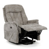 Polohovací křeslo, elektrické zabudované ovládání, šedá, látka vintage, TV-Q8575 GREY3