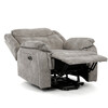 Polohovací křeslo, elektrické zabudované ovládání, šedá, látka vintage, TV-Q8668 GREY3