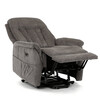 Polohovací křeslo, elektrické zabudované ovládání, šedá, látka, TV-Q8575 GREY2